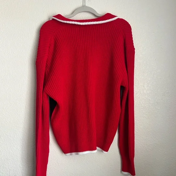 Urban outfitters jamie colorblock zip up cardigan - Picture 5 of 6